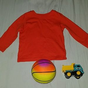 Orange long sleeve infant shirt